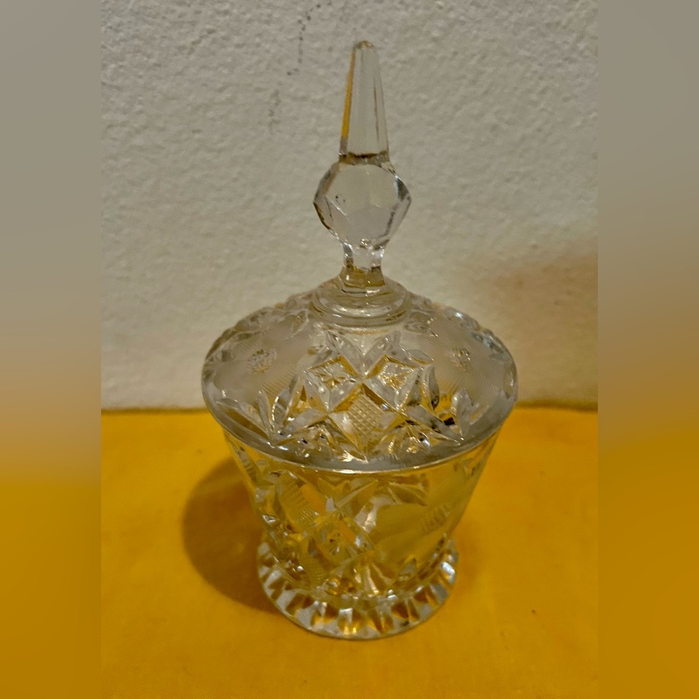 Vintage sugar bowl, candy dish or candle holder.